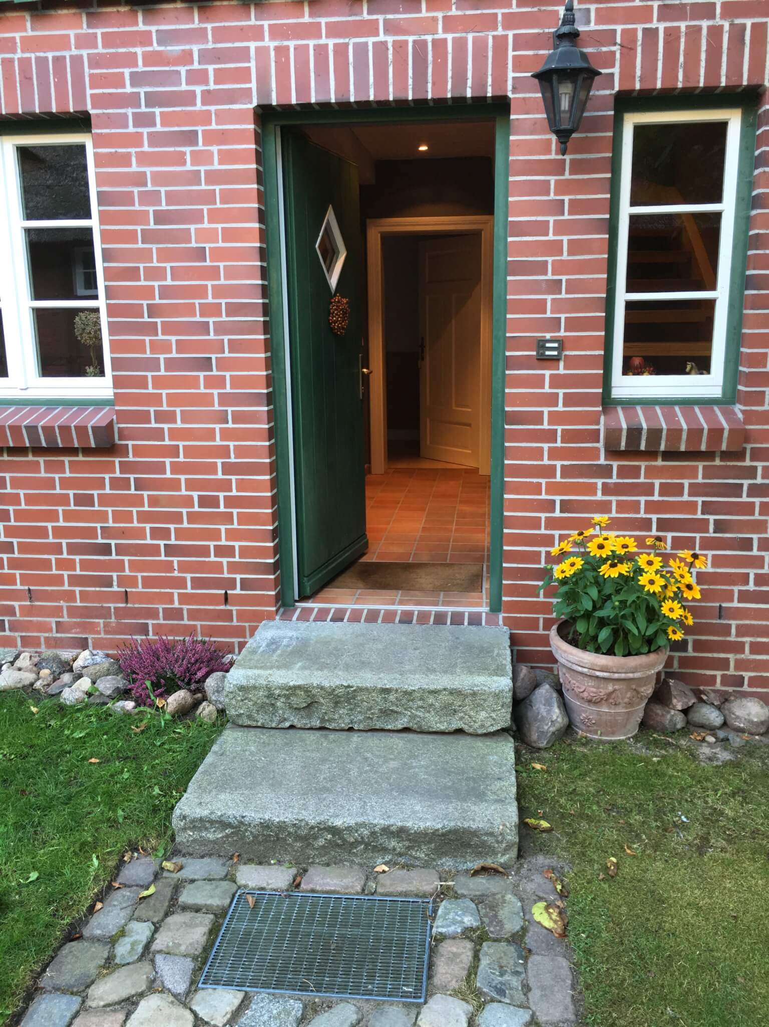 Entrance to guests apartments from courtyard